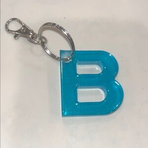Blue Letter B Keychain christmas stocking stuffer backpack